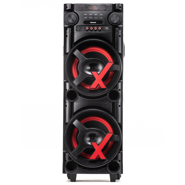 Caixa de Som Amplificada Amvox ACA 1000 NEW X, 1000W, Bluetooth | Preta