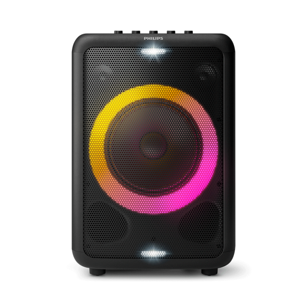 Caixa de Som Bluetooth Philips Party Speaker TAX3208,Potência 800W, com Luzes e Bateria RecarregÃ¡vel | Preto