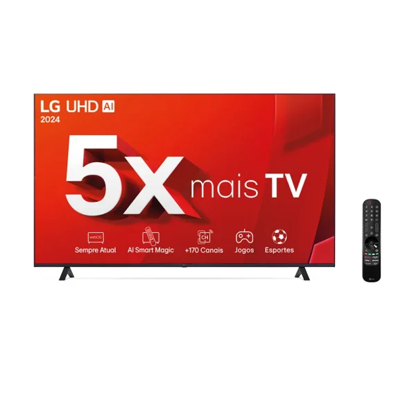 Smart TV 75" 4K LG UHD 75UT8050, Processador a5 Ger7 AI, Alexa/Chromecast| Ashed Blue - Image 2