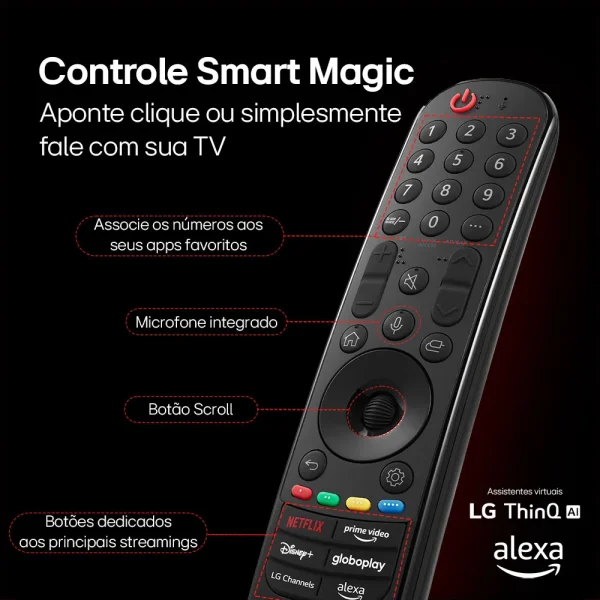 Smart TV 75" 4K LG UHD 75UT8050, Processador a5 Ger7 AI, Alexa/Chromecast| Ashed Blue - Image 4