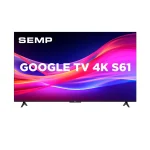 Smart TV LED 4K UHD 50" SEMP 50S61, Google Assistente, Dolby Audio