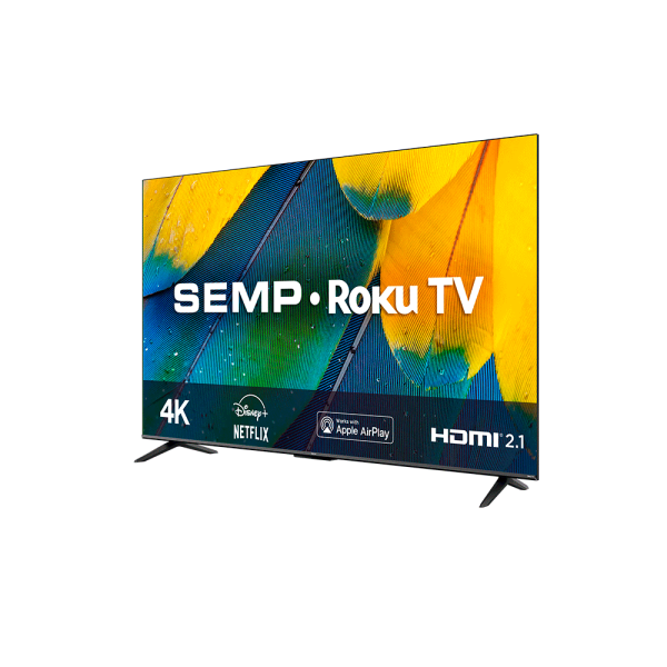 Smart TV LED 4K UHD 50" SEMP ROKU RK8600,HDR, Wifi Dual Band, com controle por Aplicativo, compatível com Google Assistant, Alexa - Image 2