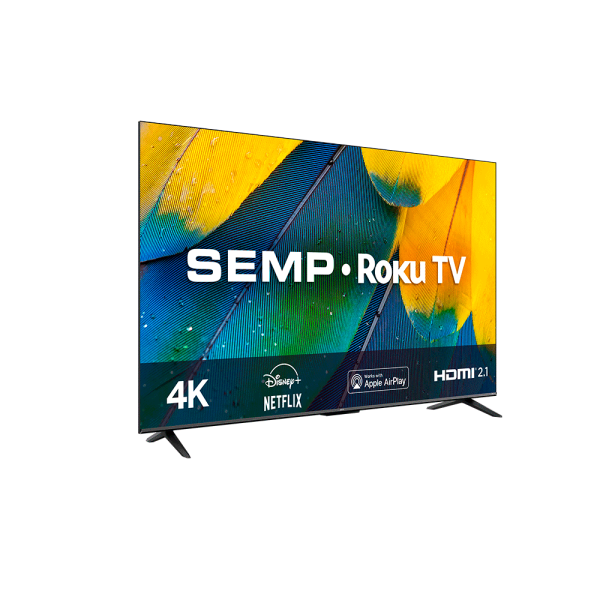 Smart TV LED 4K UHD 50" SEMP ROKU RK8600,HDR, Wifi Dual Band, com controle por Aplicativo, compatível com Google Assistant, Alexa - Image 5